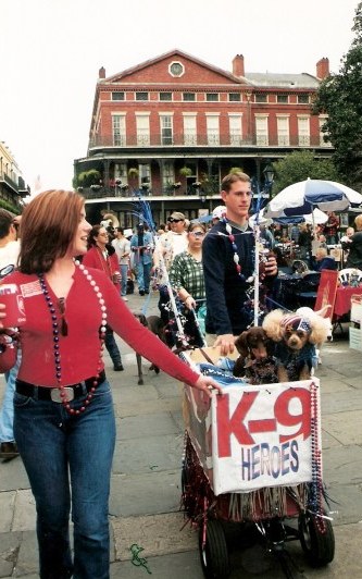 K-9 heroes at Krewe of Barkus Parade New Orleans