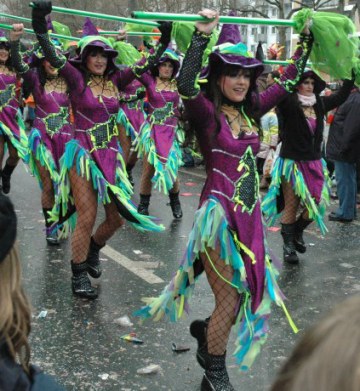 Mainz Carnival Parade Baton Troop