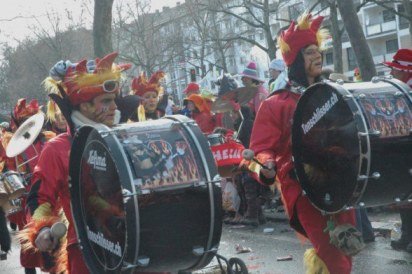 Mainz Carnival Parade Swiss band