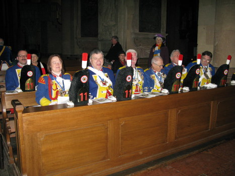 Mainz Carnival Sunday Garde in cathedral