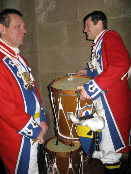 Mainz Carnival Sunday drums in cathedral