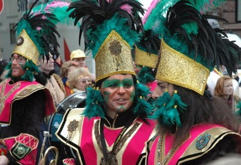 Mainz Fastnacht Aztec costumes