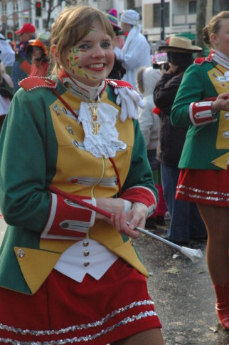 Mainz Fastnacht cold baton twirler