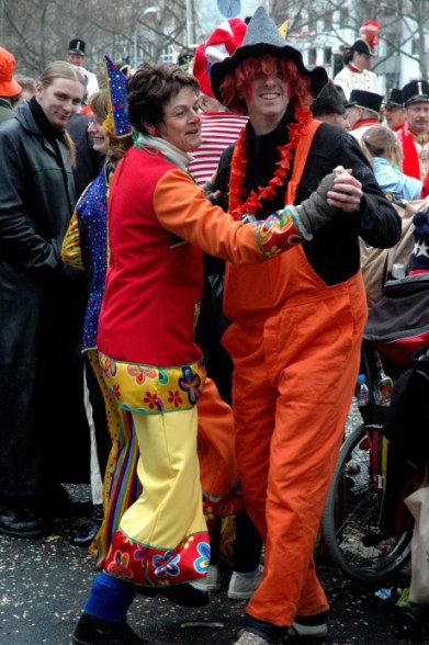 Mainz Fastnacht costumed dancers