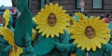 Mainz Germany Carnival flowery friends