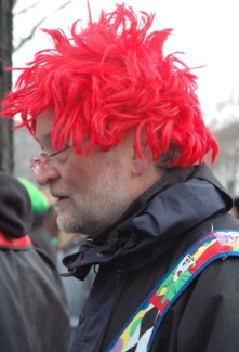Mainz Germany Carnival wigged clown