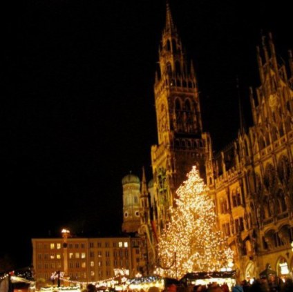 Munich Christmas Market night time