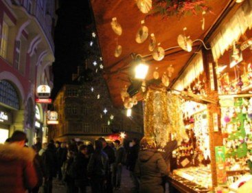 Munich Christmas Market streets and stalls