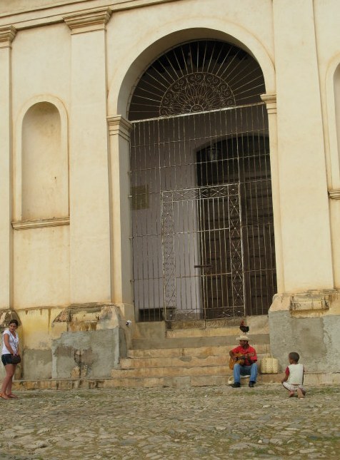 Musician and rooster Trinidad de Cuba Musician and rooster Trinidad de Cuba