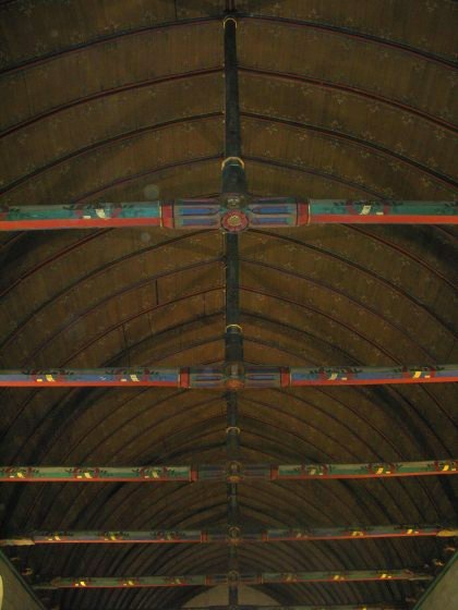 Painted beams Hospices de Beaune