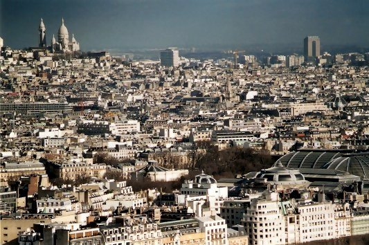 View of Sacre Couer from Notre Dame Paris View of Sacre Couer from Notre Dame Paris