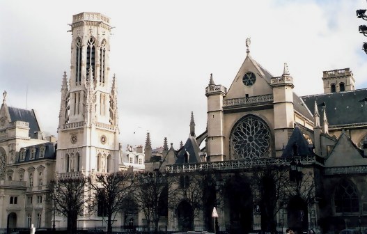 Mixed architectural styles of  Paris Church of Saint-Germain-l’Auxerrois 