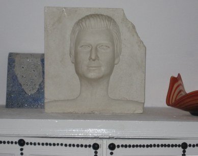 Plaster mask of George Sebastion in Dar Sebastian Hammamet Tunisia