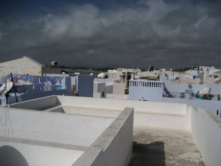 Rooftops of old town of Hammamet, Tunisia