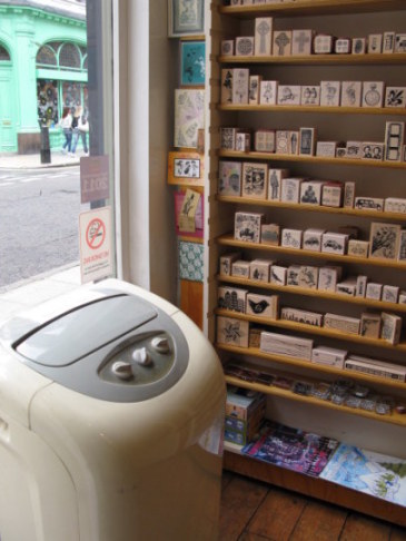 Rubber stamps in Bloomsbury London