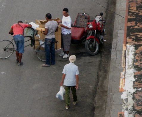 Sausage sellers Havana Cuba