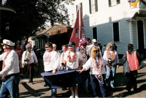 Spontaneous parade in New Orleans Spontaneous parade in New Orleans