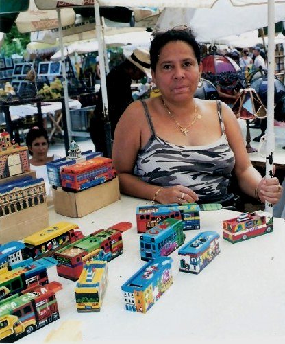 Stall selling Domino Boxes at Havana Craft Market in Cuba