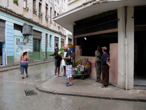 Street corner vendor Havana Cuba
