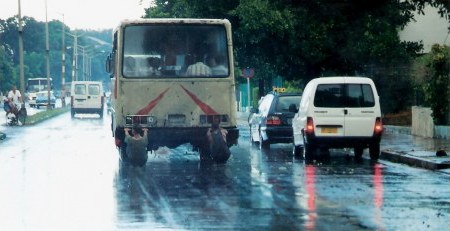 STreet water-skiing in Havana