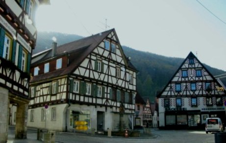 Timbered village houses in Bavaria