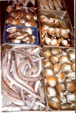 Tokyo Fish Market Shellfish and Eels