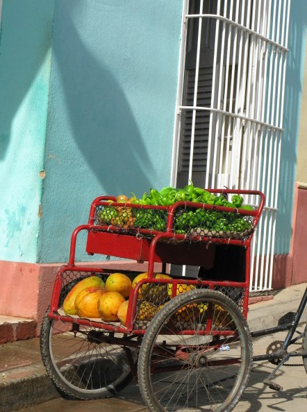Vegetable cart Trinidad de Cuba