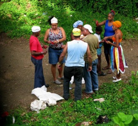 Voodoo ceremony Almendares Park Cuba