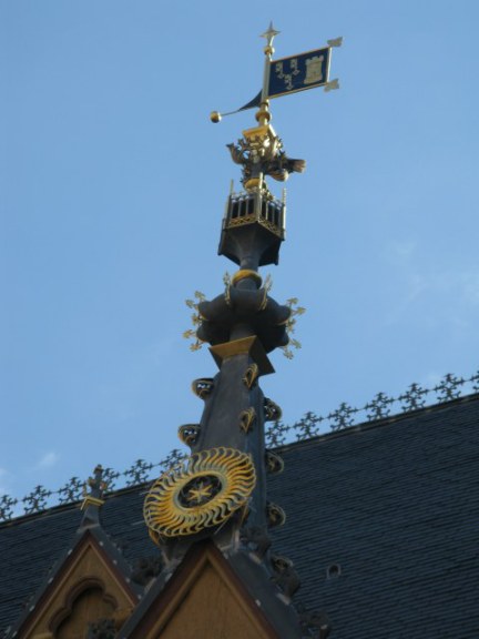 Window spire details of Hospices de Beaune