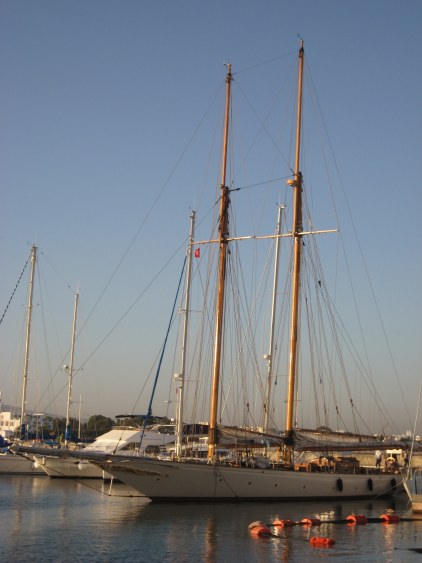 Schooner in Yasmine Marina Hammamet, Tunisia