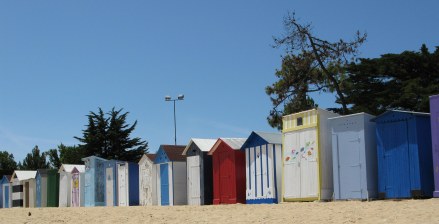 Île d’Oléron bathing boxes St. Denis beach