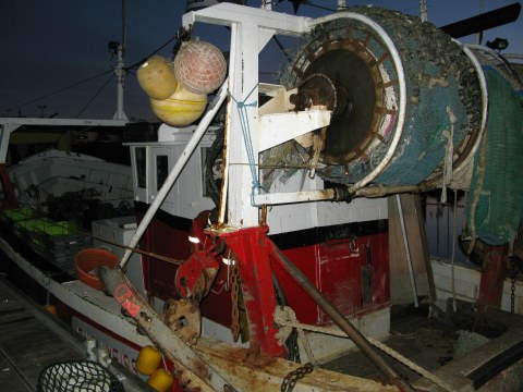 Île d’Oléron La Cotinière port fishing boat net winches